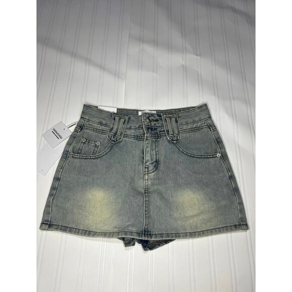 Mini Denim Skirt - Picture 1 of 7